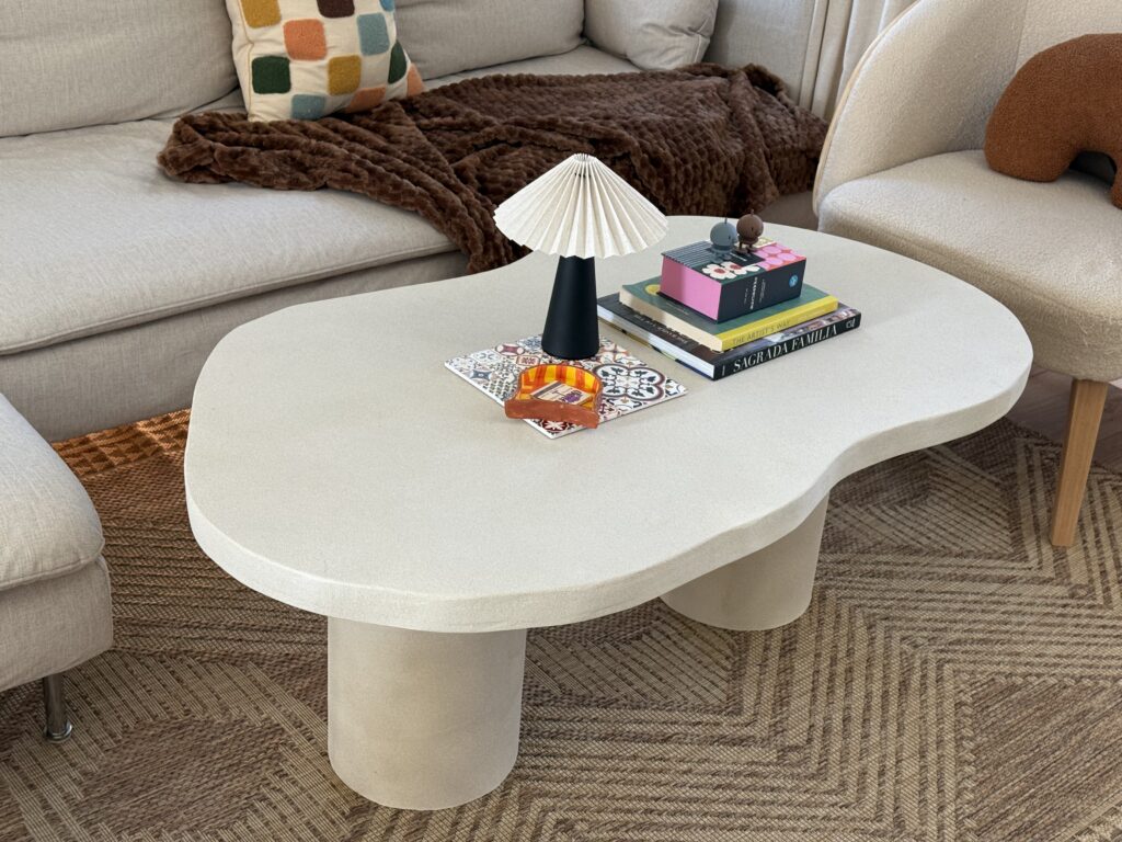 faux stone spray paint coffee table